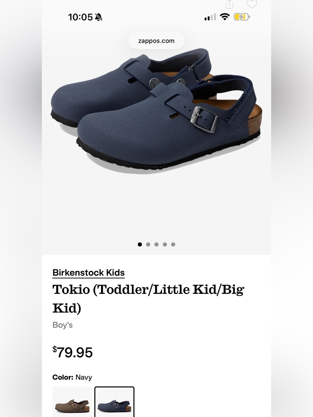 Birkenstock Kids Tokio Clog - Navy Blue